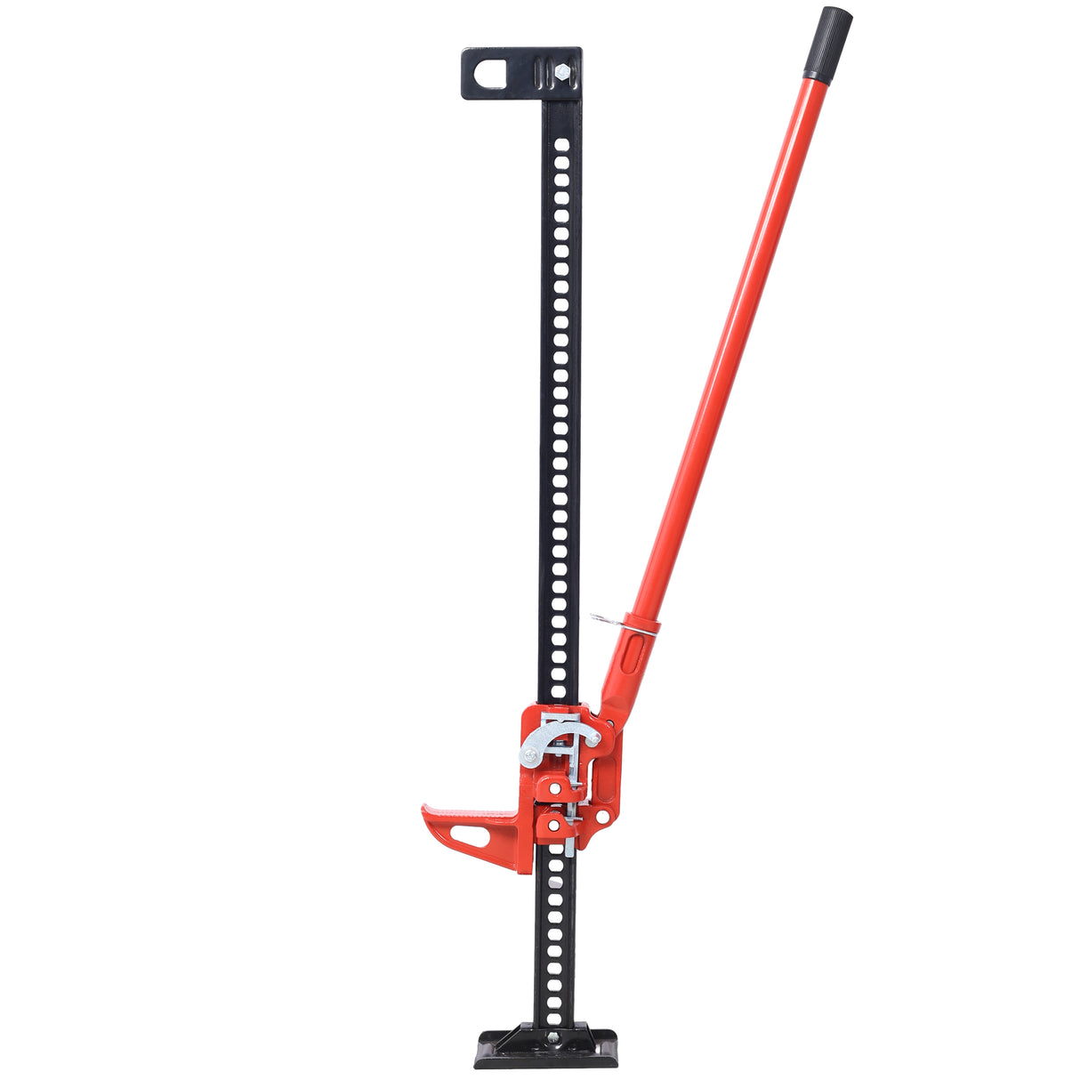 High Lift Farm Jack 48" Utility 7000 lbs Capacity Ratcheting Off Road Heavy-Duty for Tractor Truck SUV Bumper Red