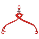 4 Claw Timber Log Lifting Logging Tongs Grabber Tong 36" Red