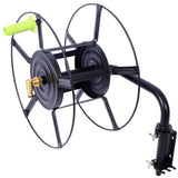 Swivel Hose Reel Wall Mount 180 Degree Pivot Hanger Great for Storage Holder for Garden Heavy Duty Steel