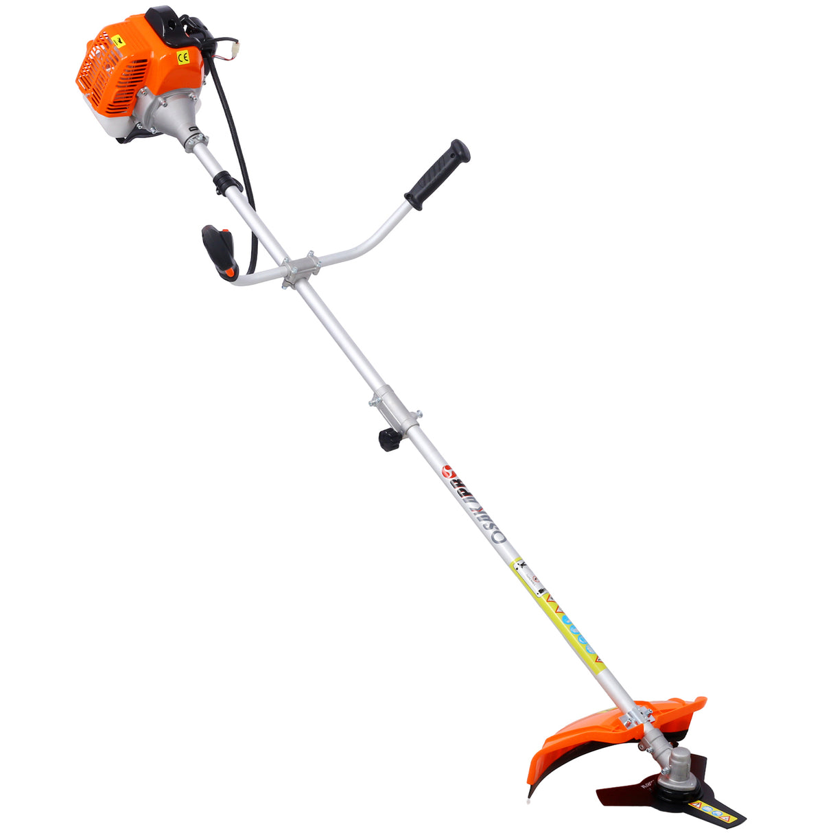 52cc Weed Eater/Wacker Gas Powered 2 in 1 String Trimme with 10'' Brush Cutter Rubber Handle & Shoulder Strap Included