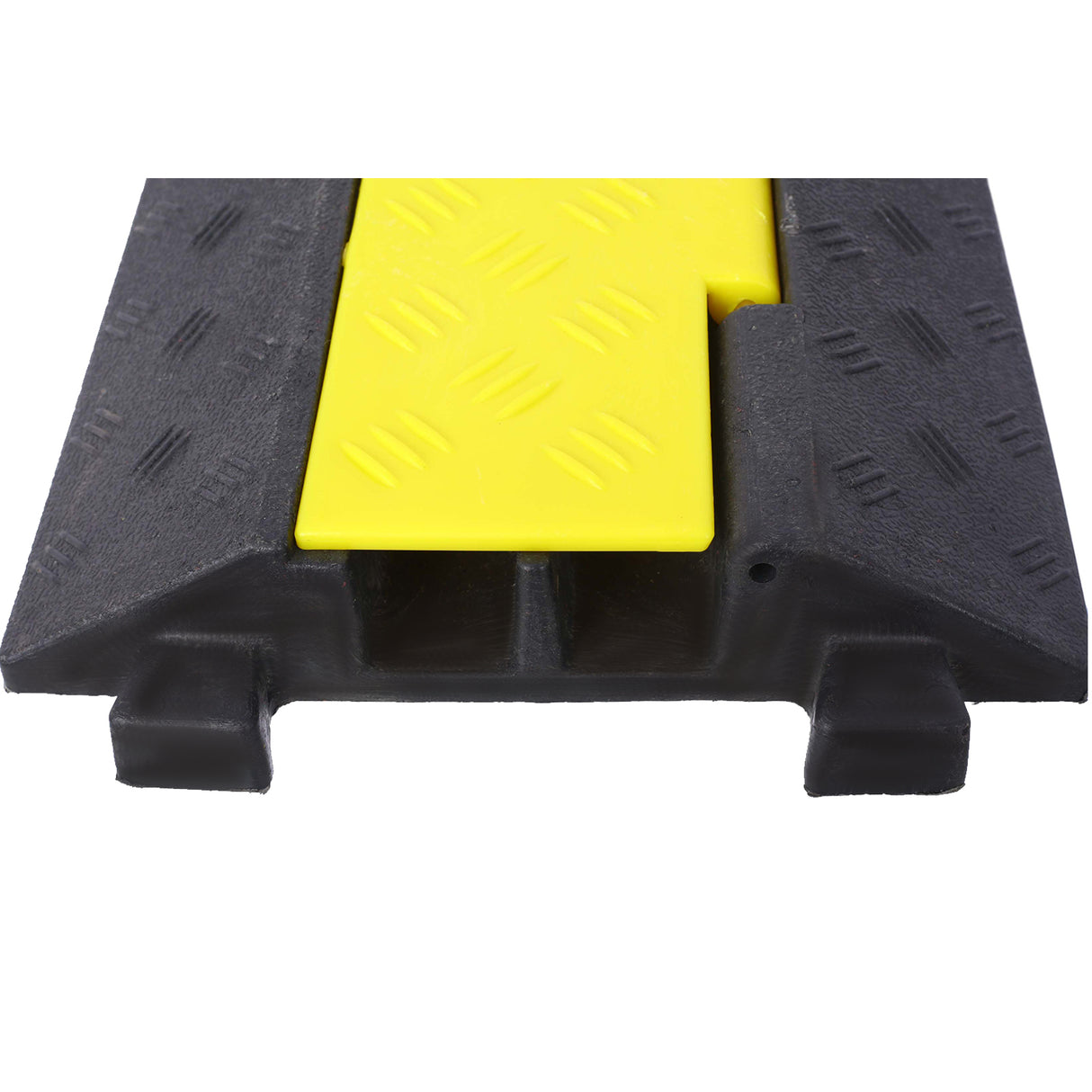 3-packs kabelbeschermer oprit 2 kanalen verkeersdrempel bult rubber modulair nominaal draagvermogen 11000 lbs