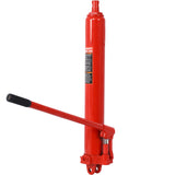 Hydraulic Long Ram Jack with Single Piston Pump and Clevis Base Fits Garage/Shop Cranes Engine Hoists and More 8 Ton (16,000 lb) Capacity Red