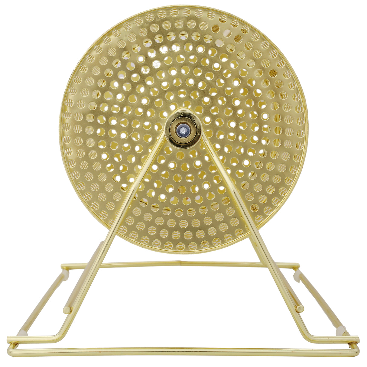 Raffle Ticket Spinner 12 x 8 Inch Drum Lottery Spinning Drawing Brass Plated Roll Box with Wooden Turning Handle Holds 2500 Tickets or 100 Ping Pong Balls for Events