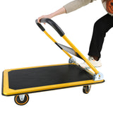 Platform Hand Truck Large Size Foldable Dolly Cart for Moving Easy Storage and 360 Degree Swivel Wheels 660lbs Weight Capacity