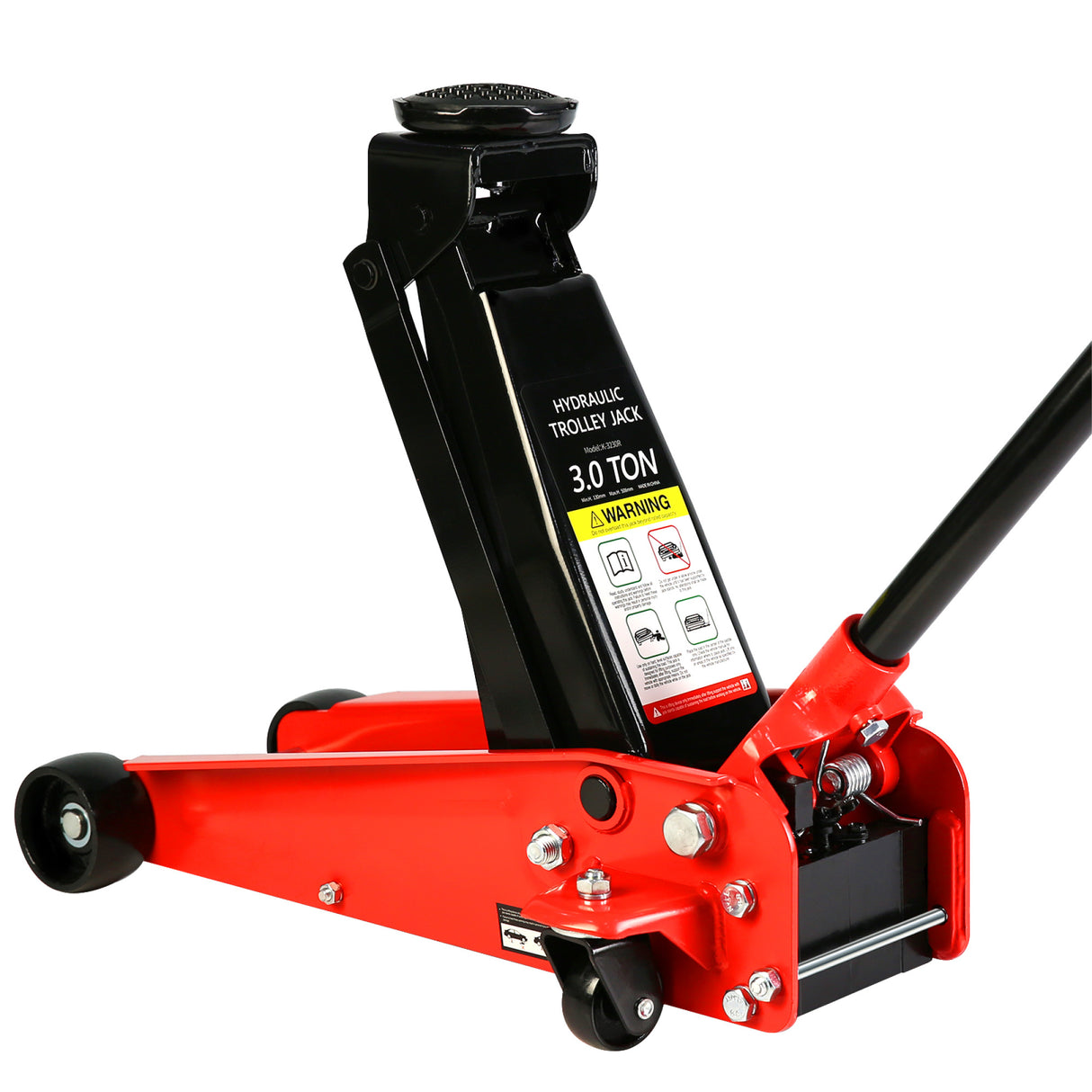 Hydraulic Trolley Low Profile and Steel Racing Floor Jack with Piston Quick Lift Pump 3Ton (6,000 lb) Capacity Lifting range 5.1"-20"