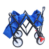 Vouwwagen Tuin Winkelen Strandwagen Blauwe kleur