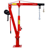 Hydraulic Pickup Truck Crane na may Hand Winch Bed Hoist Jib 2000-Lb. Kapasidad na Pula