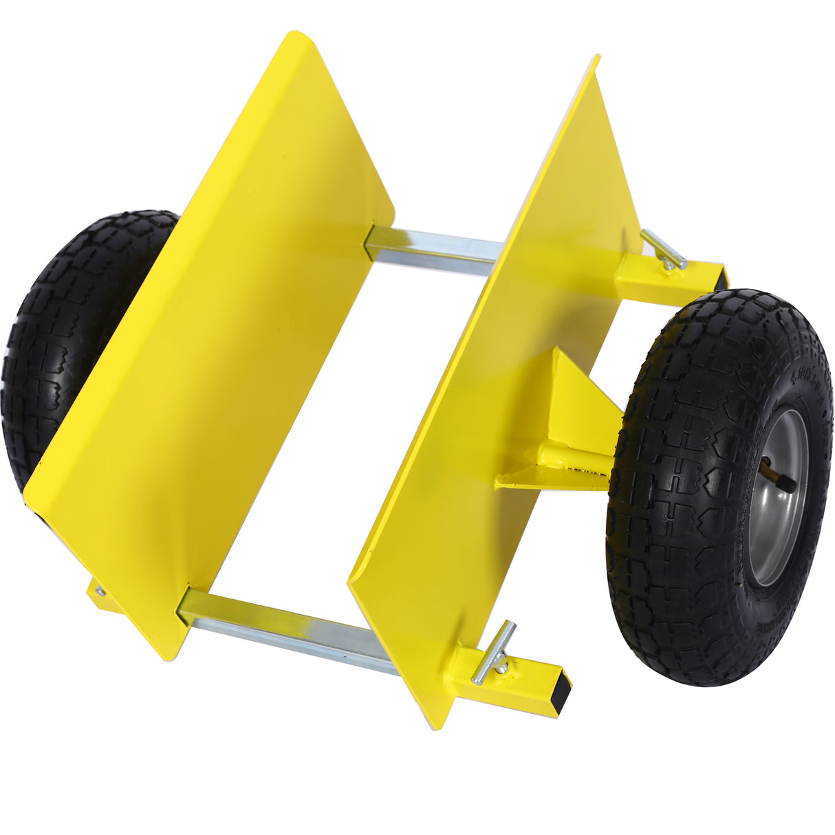 600lb Panel Dolly 10in. Pneumatic Wheels Yellow