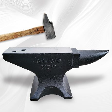 Single Horn Anvil 132Lbs Cast Steel Blacksmith for Sale Forge Tools and Equipment Rugged Round Jewelers Metalsmith