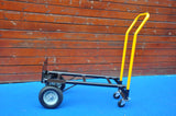 Hand Truck Dual Purpose 2 Wheel Dolly Cart at 4 Wheel Push Cart na may Swivel Wheels 330 Lbs Capacity Heavy Duty Platform Cart para sa Paglipat ng Warehouse Garden Grocery