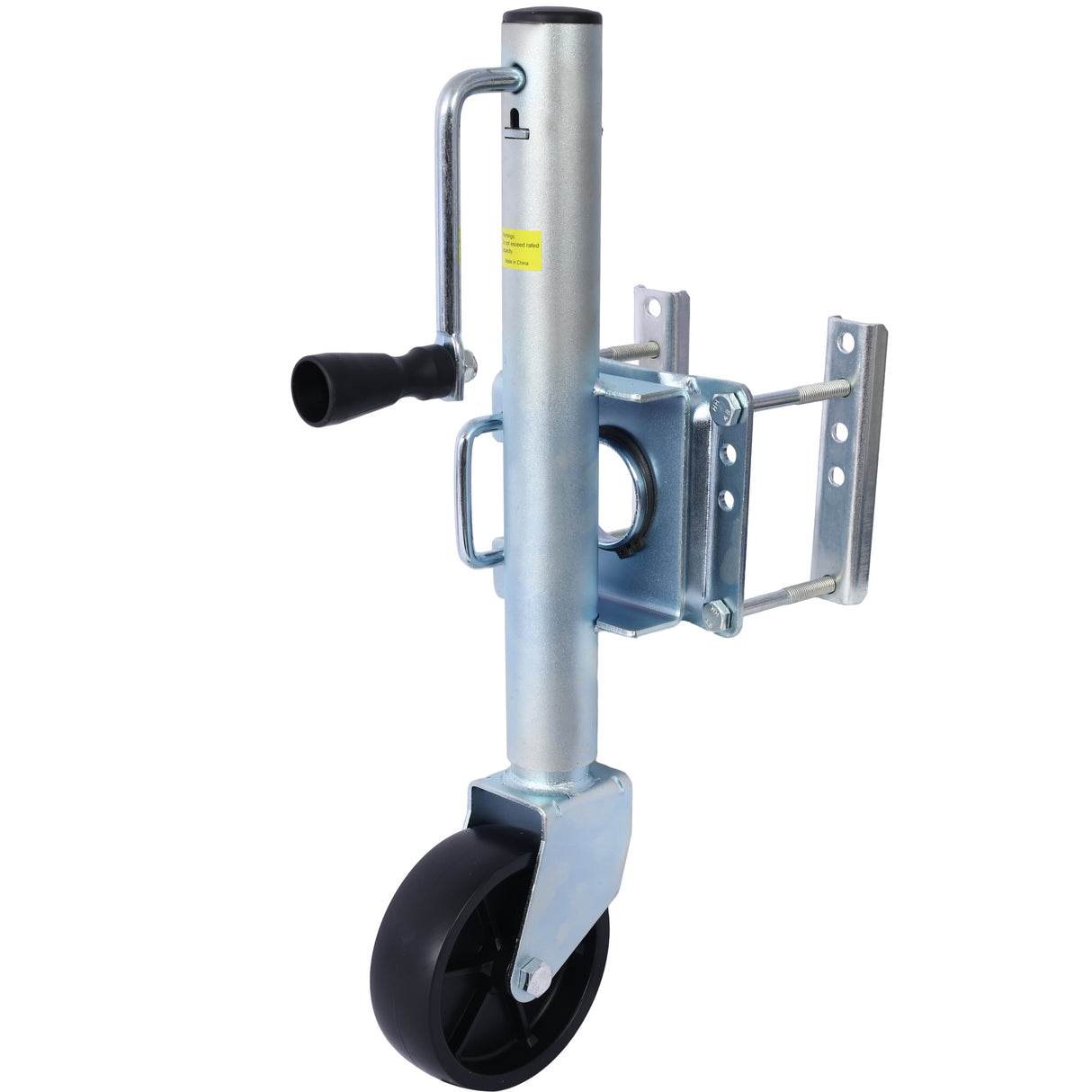 Trailer Jack Boat 32.8 in Bolt-on Tongue Weight Capacity 1000 lb with PP Wheels and Handle for Lifting RV Horse Utility Yacht Trailer