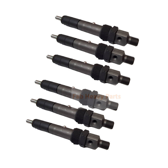 6Piece Fuel Injector 17/111100 Fits for Perkins Engine JCB Loader 1125 1135 2115 2125 2135 414S 416S