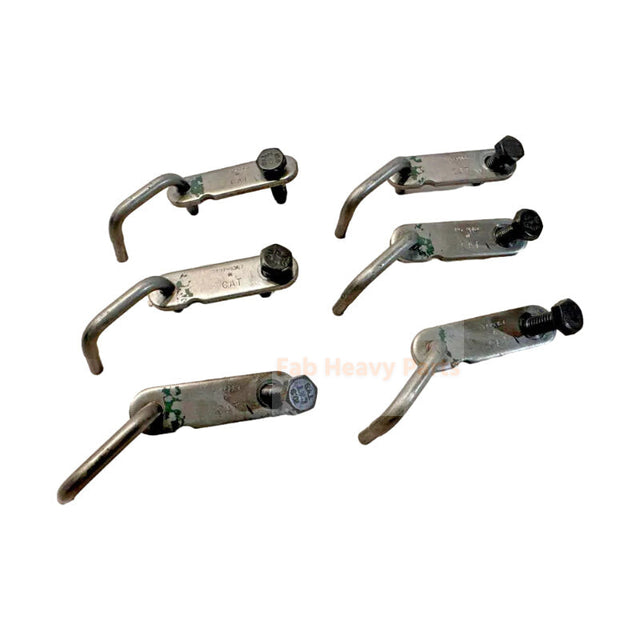 Tubo in acciaio a getto singolo per olio di raffreddamento a pistone da 6 pezzi 197-9367 adatto per motore Caterpillar CAT C-9 C9 C9.3 escavatore 330C 330D 336D 336D2 340DL 340D2L M330D