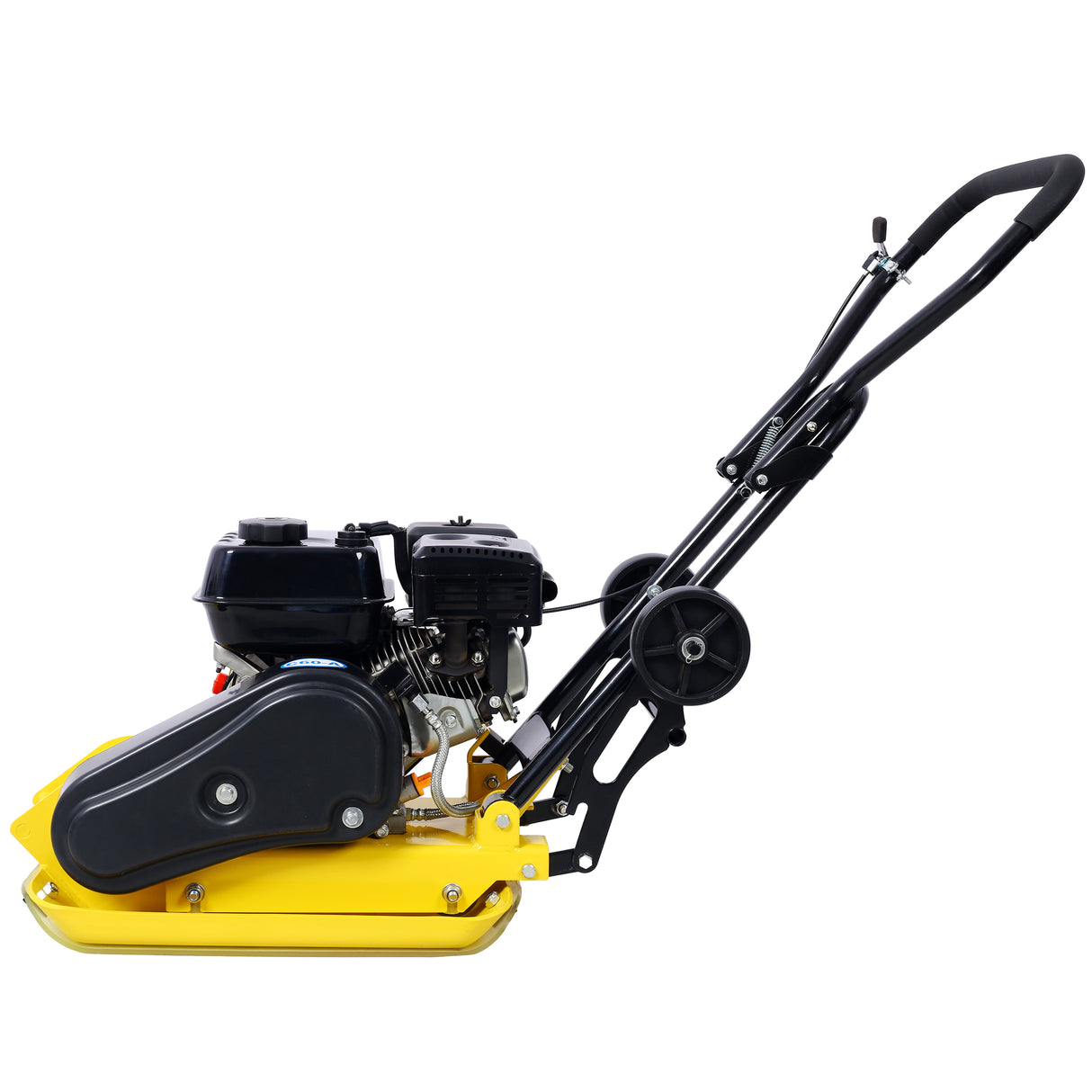 Compacteur à plaque de 20 x 14 pouces avec force de compactage par vibration de gaz MAX 7,0 HP 5 500 VPM avec roue intégrée Conforme à l'EPA