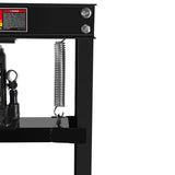 Hydraulische 12-Tonnen-H-Rahmen-Garagenboden-verstellbare Werkstattpresse mit Platten, Schwarz