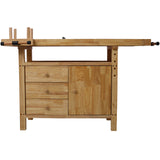 Wood Workbench Wooden for Garage Workshop and Home