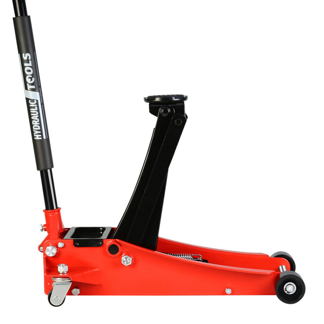 2.5 Ton Low Profile Floor Jack Steel Racing with Dual Pistons Quick Lift Pump Lifting Range 3.5"-19.5"