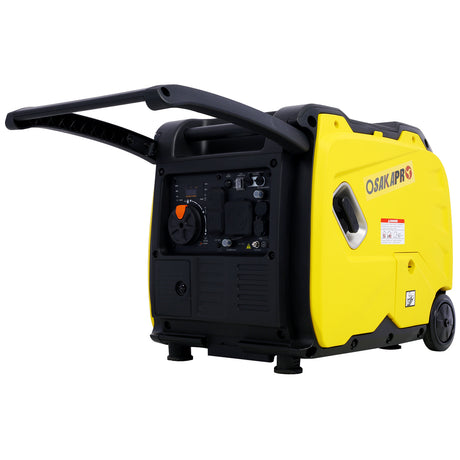 Generador inversor súper silencioso 4500w Arranque eléctrico portátil Mango plegable con rueda 212cc 4 tiempos CARB Cumple con la EPA