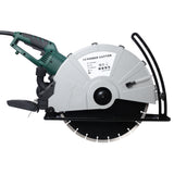 Portable 14" Wet/Dry Electric Corded Circular Concrete Saw/Power Angle Cutter 2600W w/Water Line & Guide Roller With Blade ETL Certificate