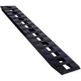 1 Pair Heavy-Duty Ramps with Top Hook Attaching End Universal Loading 84" X 14" 8800 LBS Aluminum--Black