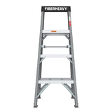 Fiberglass Step Ladder 4-foot 250lbs--Gray