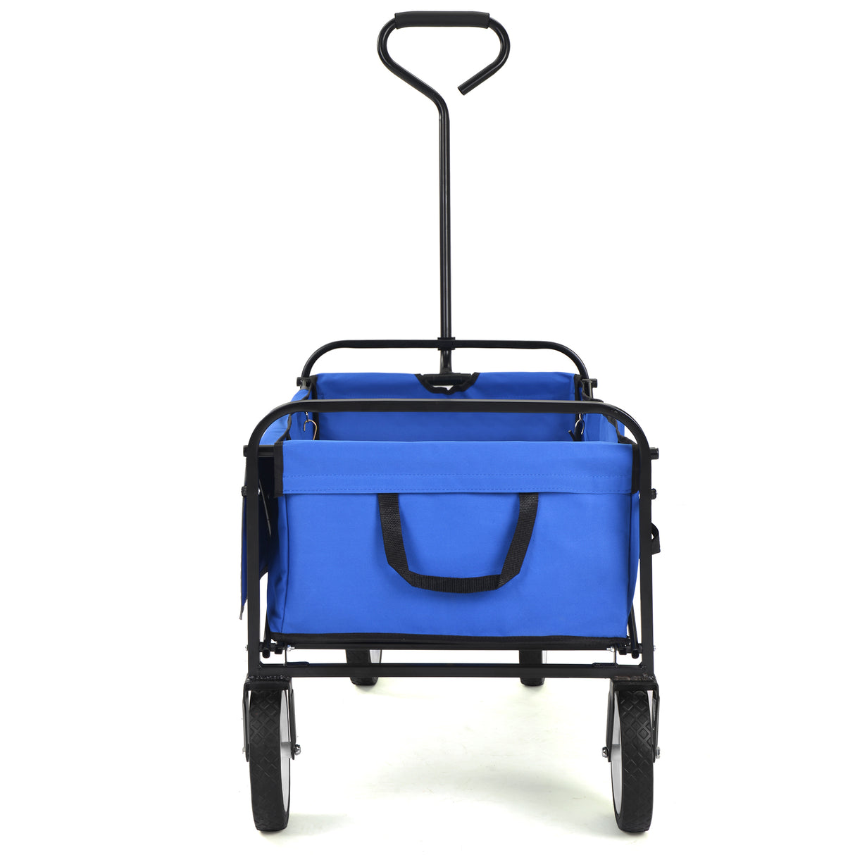 Vouwwagen Tuinwinkel Strandwagen Zwart Blauw