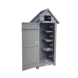 30.31"X 20.48"X 65.75" Outdoor Storage Perfect to Store Patio Furniture for Backyard Garden Patio Lawn Natural