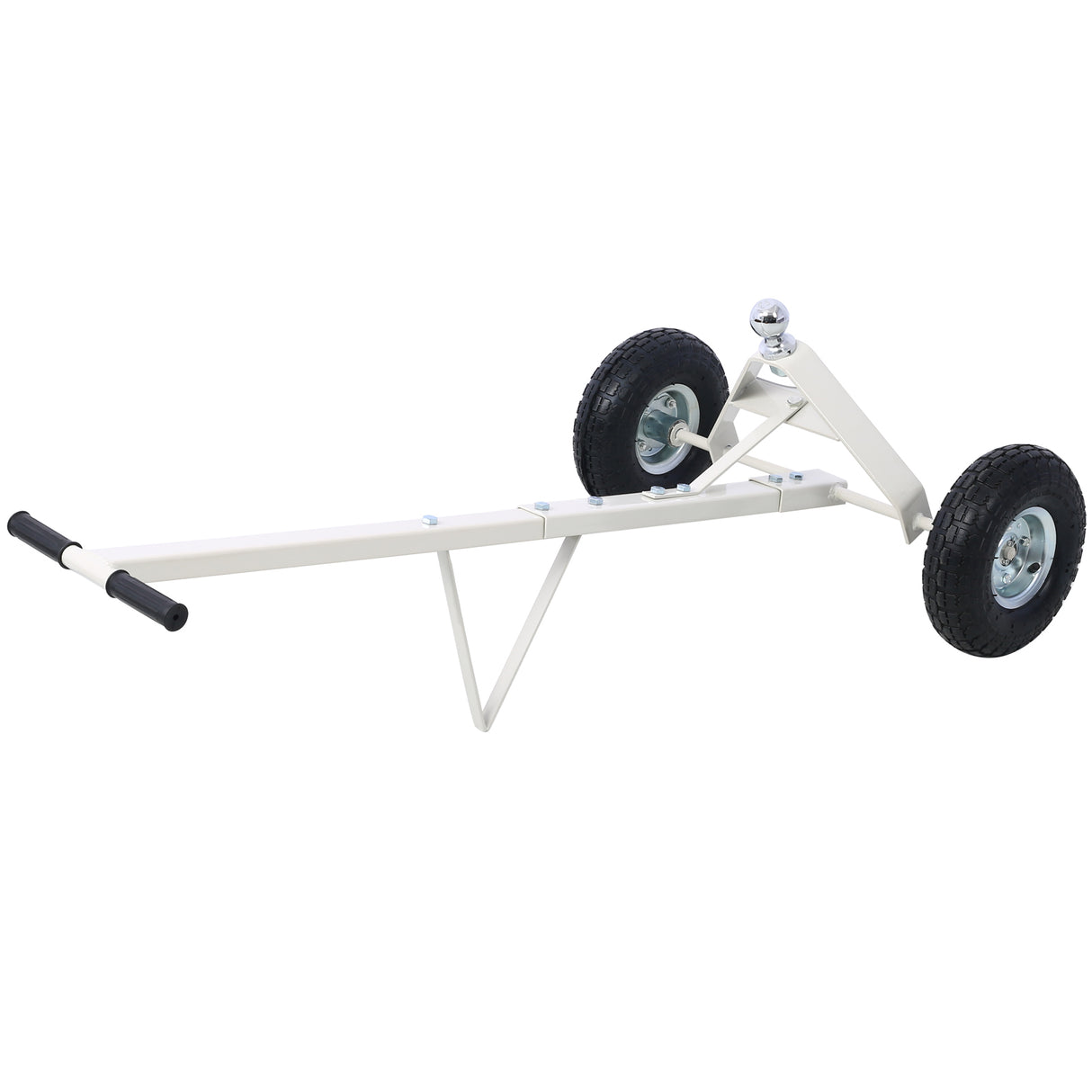 Trailer Dolly with Pneumatic Tires 600 Lb. Maximum Capacity--Gray