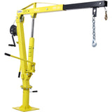 Hydraulic Pickup Truck Crane na may Hand Winch Bed Hoist Jib 1000-Lb. Kapasidad Dilaw