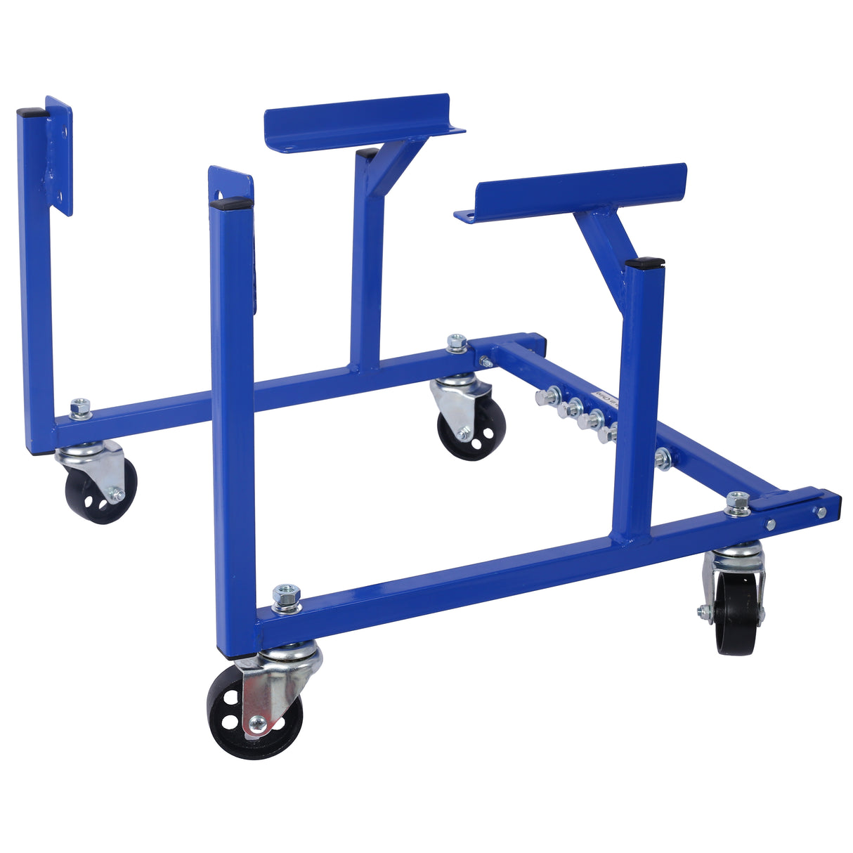 Engine Cradle with Wheels Powder Coat 3 In Heavy Duty Steel Construction 1000 LBS Capacity Storage Hardware Included Easy Assembly (Small Block Ford)