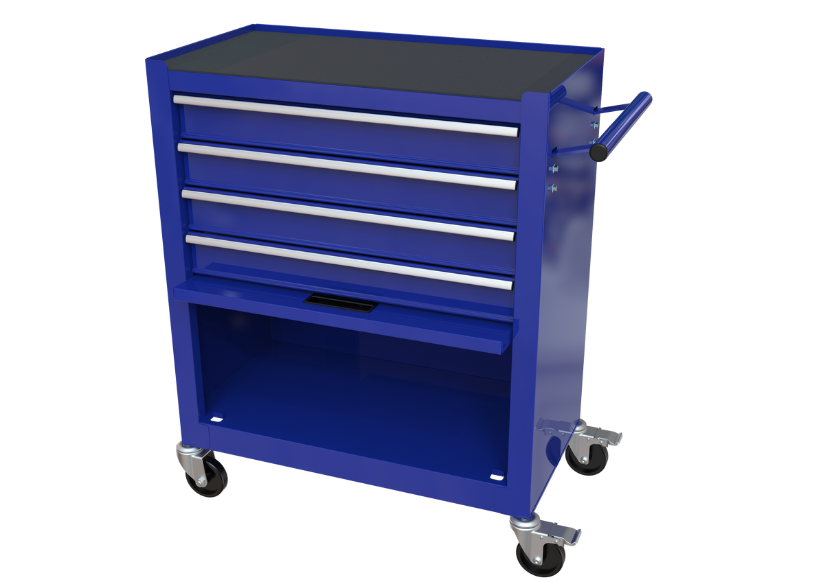 4 Drawers Tool Cabinet with Tool Sets Blue