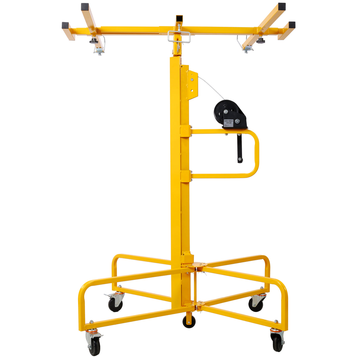 Drywall Lift Panel 16' Panel Hoist Jack Lifter Rolling Caster Wheel Sheetrock Construction Tools 150-lb. Capacity 4ft. x 16ft. Max. Sheet Size--Yellow