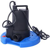 1/4 HP Automatic Swimming Pool Cover Pump 120 V Submersible with 3/4 Check Valve Adapter1850 GPH Water Removal for Pool Hot Tubs Rooftops Water Beds and More