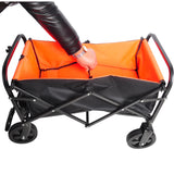 Mini chariot pliant jardin Shopping chariot de plage noir jaune