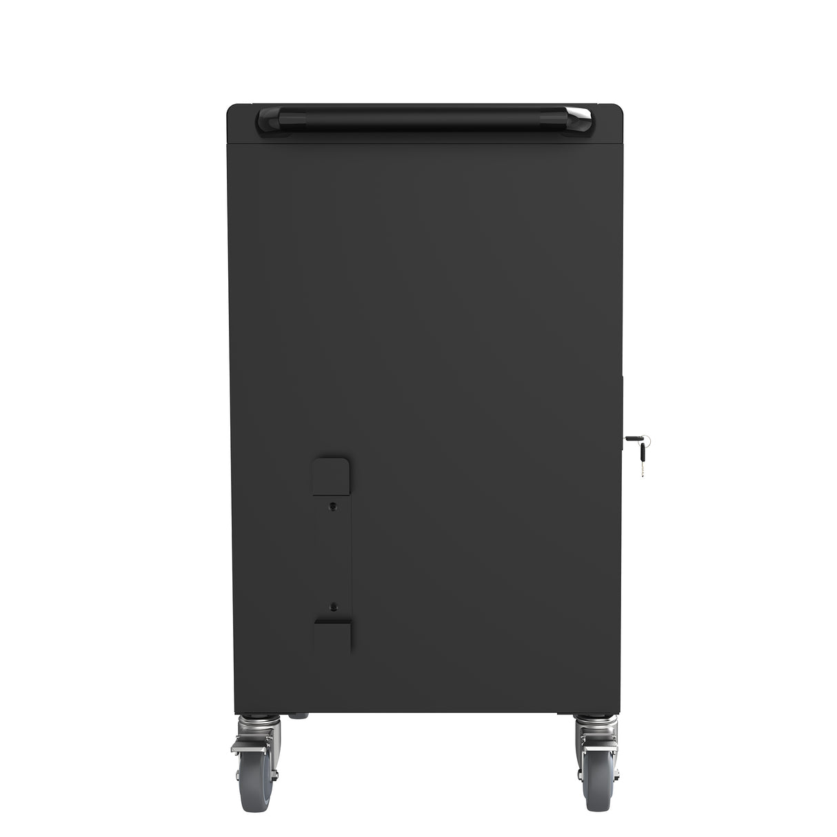 Carro de carga móvil y gabinete para tabletas, portátiles, 30 dispositivos con cerradura de combinación, negro