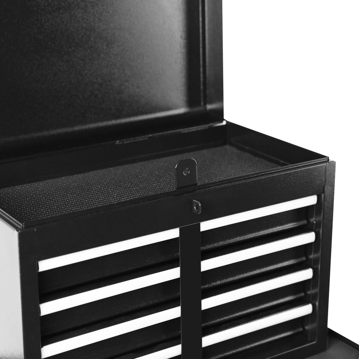 Rolling Garage Workshop Organizer Detachable 5 Drawer Tool Chest with Large Storage Cabinet and Adjustable Shelf Black