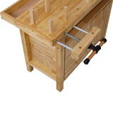 Wood Workbench Wooden for Garage Workshop and Home