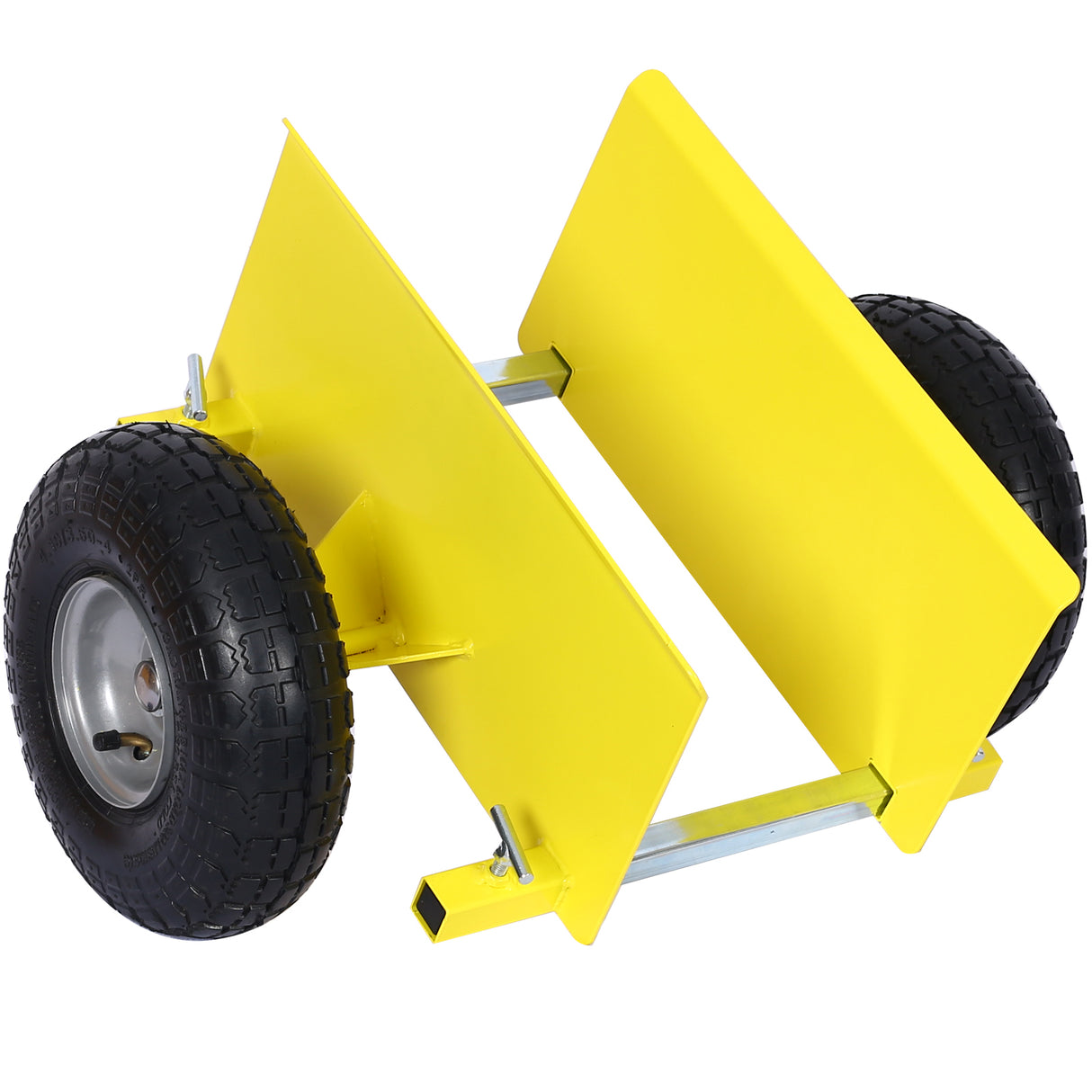 600lb Panel Dolly 10in. Pneumatic Wheels Yellow