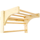 Wooden Swedish Ladder Stall Bars Set for Physical Therapy & Gymnastics with Adjustable Pull-up Bar 286 lbs Capacity