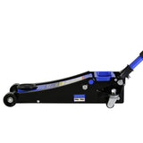 2.5 Ton Low Profile Steel Racing Hydraulic Floor Jack with Dual Pistons Quick Lift Pump Lifting range 3.5"-19.5"