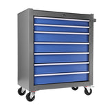 Multifunctional Mechanic Rolling Tool Chest Storage Cabinet with 7-Drawer Wheels for Garage Warehouse Workshop Repair Shop