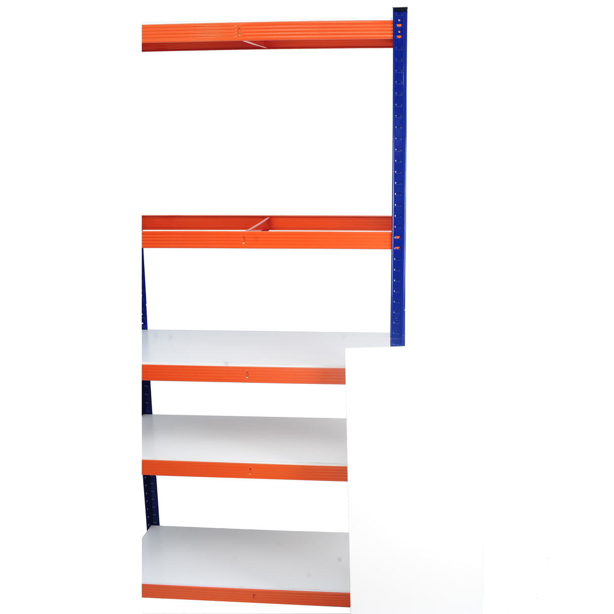 Capacity Garage Storage Shelves Heavy Duty Blue Orange