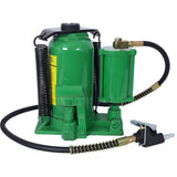 Air Hydraulic Bottle Jack 20 Ton/44029 LBS All Welded 10.2-19.7 inch Lifting Range Manual Handle and Air Pump for Car Pickup Truck RV Auto Repair Industrial Engineering--Green