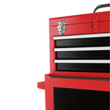 3-Drawer Rolling Tool Chest na may Gulong Malaking Storage Cabinet at Adjustable Shelf Removable Portable Top Box na may Locking System para sa Garage Warehouse