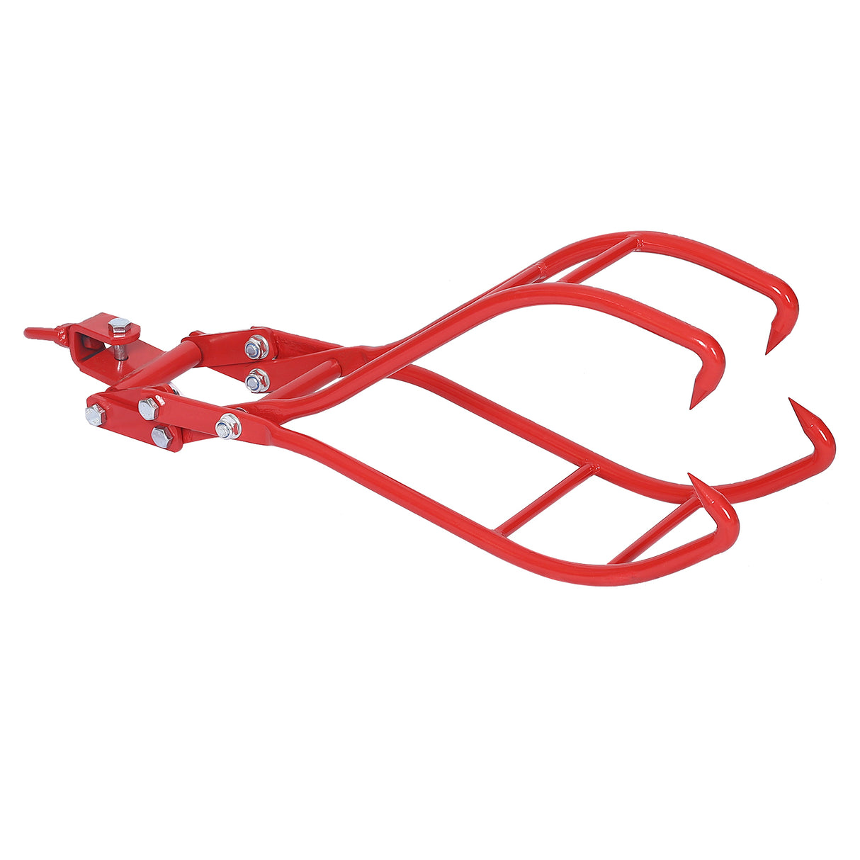 4 Claw Timber Log Lifting Logging Tongs Grabber Tong 36" Red