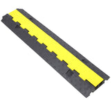 3 Packs Cable Protector Ramp 2 Channels Speed Bump Hump Rubber Modular Rated 11000 LBS Load Capacity