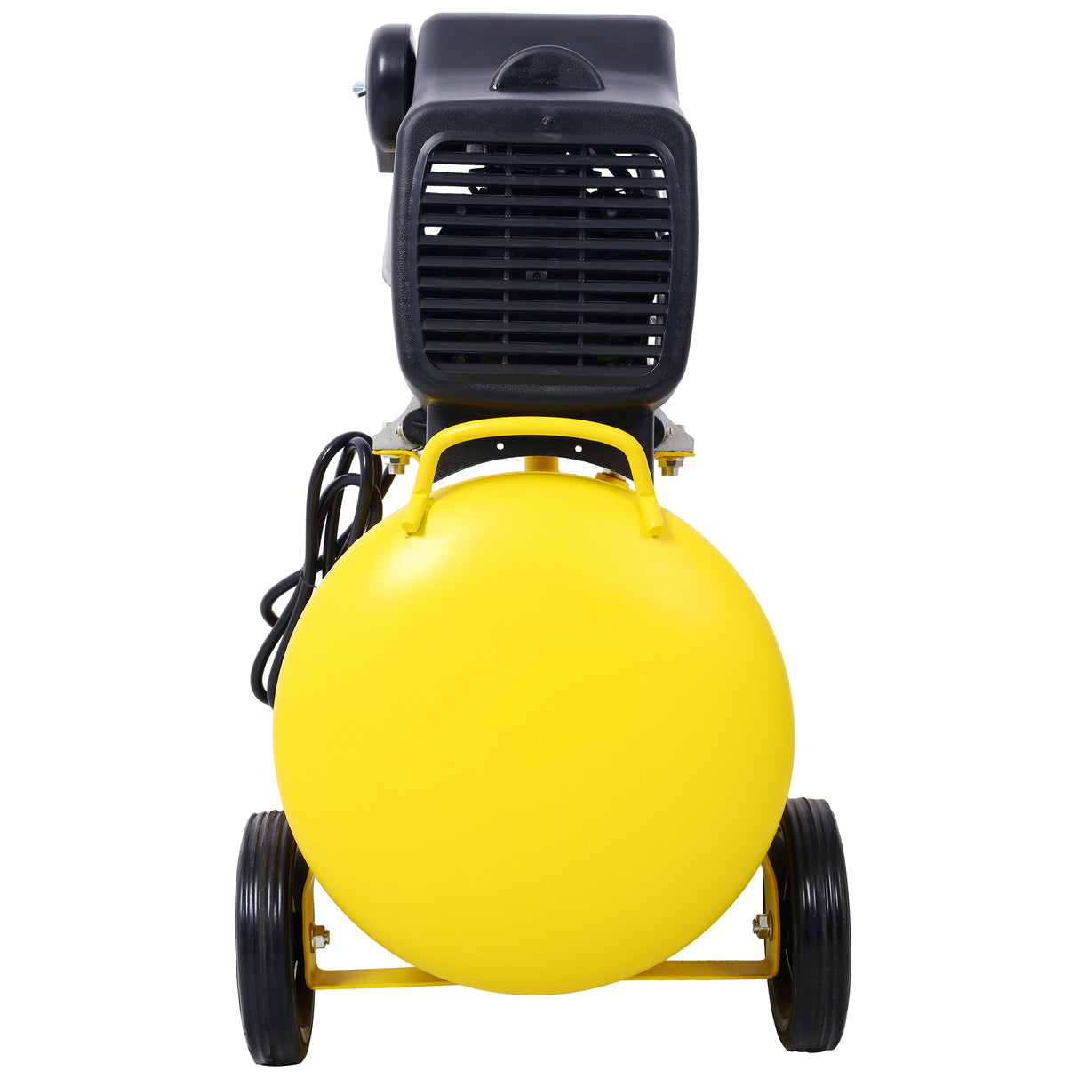 4.5HP Portable 13 Gallons Oil-Lubricated Air Compressor Tank Ultra Quiet Horizontal Adjustable Pressure with Built-in Wheel Yellow