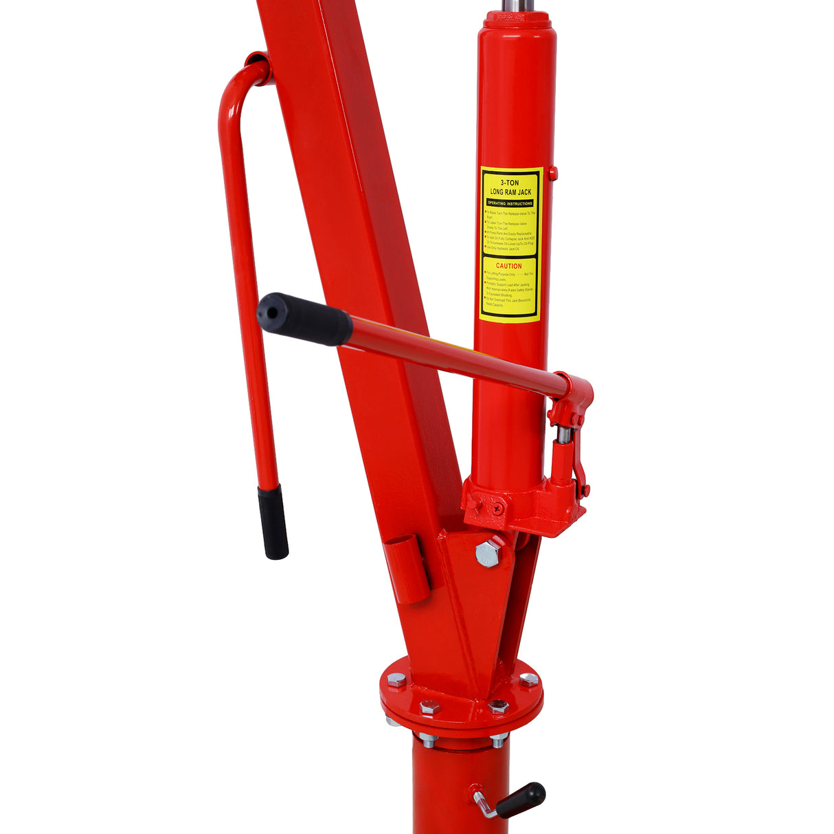 Hydraulic Pickup Truck Crane na may Hand Winch Bed Hoist Jib 2000-Lb. Kapasidad na Pula