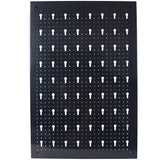 Stecktafel-Wand-Organizer, 1,2 m, Metall, Garage, Werkzeug-Organizer mit 3 Stecktafeln, Bohrer, Schraubenschlüssel, Rack-Haken, Zubehör, wandmontierte Aufbewahrung für Werkstatt, Lager, Schwarz