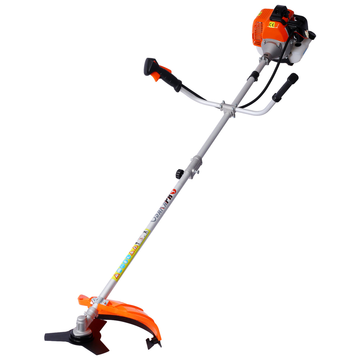 52cc Weed Wacker Gas Powered 3 in 1 Multifunction String Trimmer 8 inch Weed Wacker Attachments Heads 10" Metal 3T Blade Rubber Handle Shoulder & Strap Included EPA Compliant